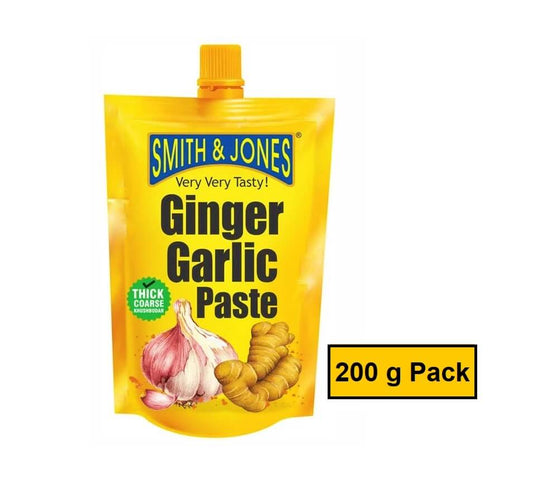 Smith & Jones Ginger Garlic Paste - 200 g Pack