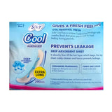 Sofy Sanitary Pads Cool Freshness with Menthol Fresh XL Size - 7 N, 15 N 30 N & 54 N Pads