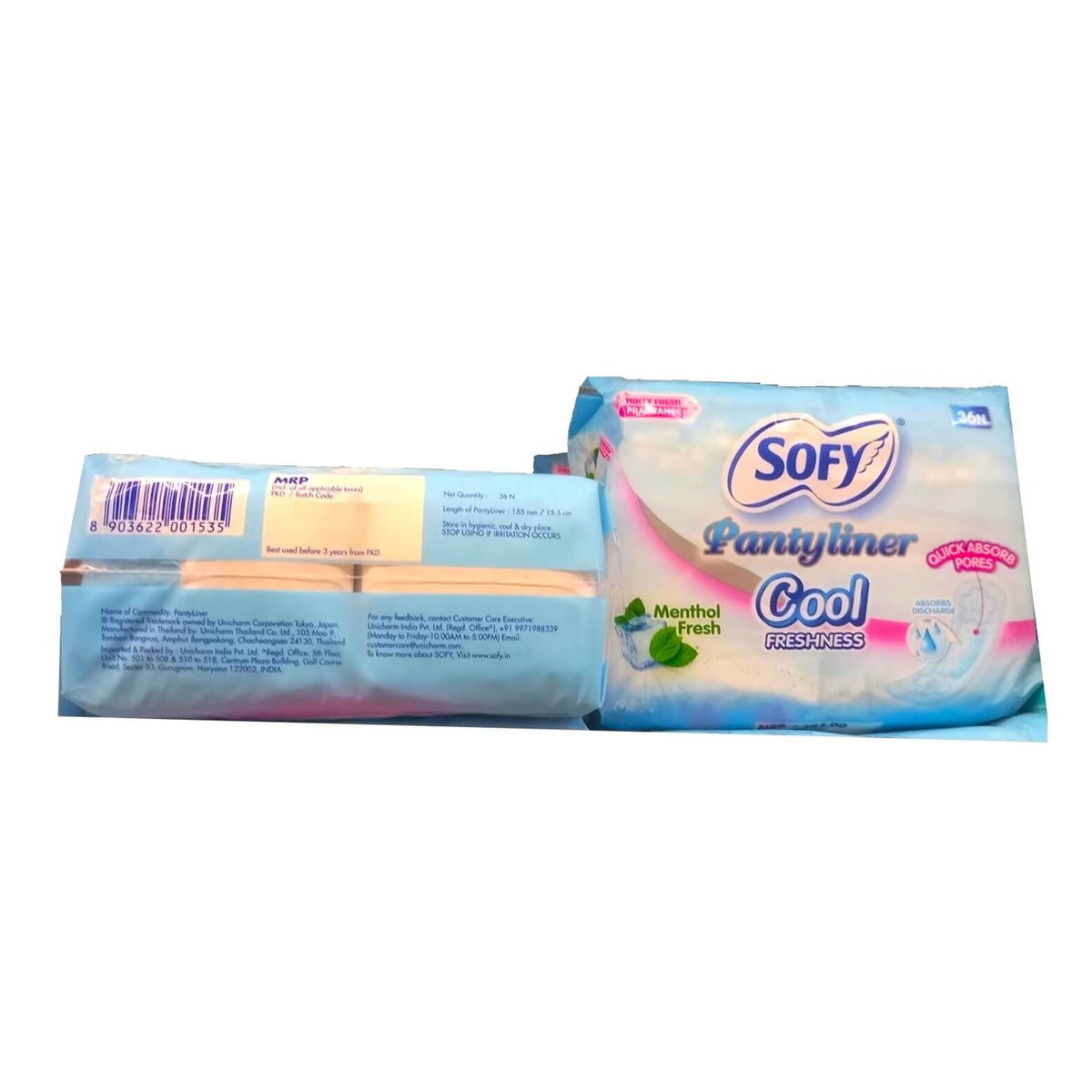 Sofy Panty Liner Cool Freshness Menthol Fresh - 36 N Pack