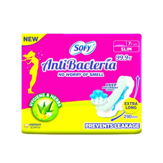 Sofy Sanitary Pads Anti Bacteria XL Size - 7 N, 14 N, 30 N & 48 N Pads