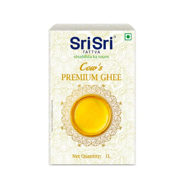 SriSri Tattva Cow Premium Ghee - 1 Litre Carton