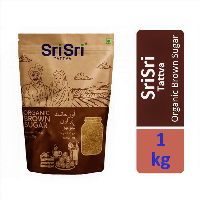 SriSri Tattva Organic Brown Sugar - 1 Kg Pack