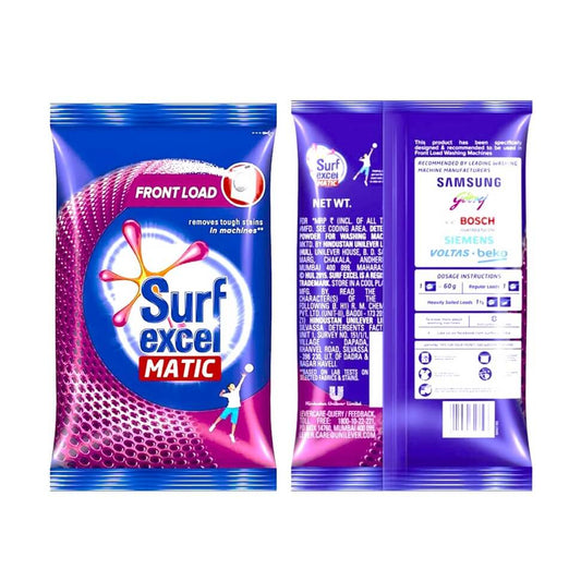 Surf Excel Matic Front Load  Detergent Powder 1 Kg & 2 Kg Pack