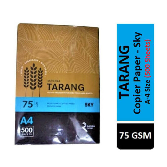 Tarang Colour Copier Paper - Sky Colour A 4 Size 75 GSM - 500 Sheets Ream