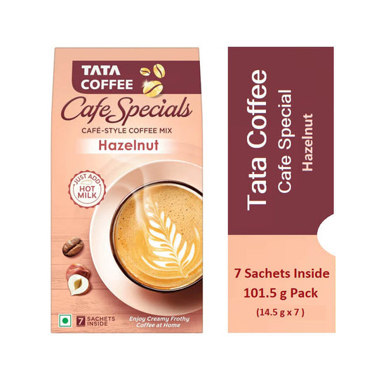 Tata Coffee Cafe Special Hazelnut 7 Sachects Pack - 101.5 g Pack