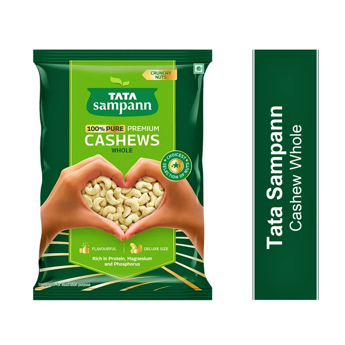 Tata Sampann Premium Cashew - Whole - 200 g & 500 g