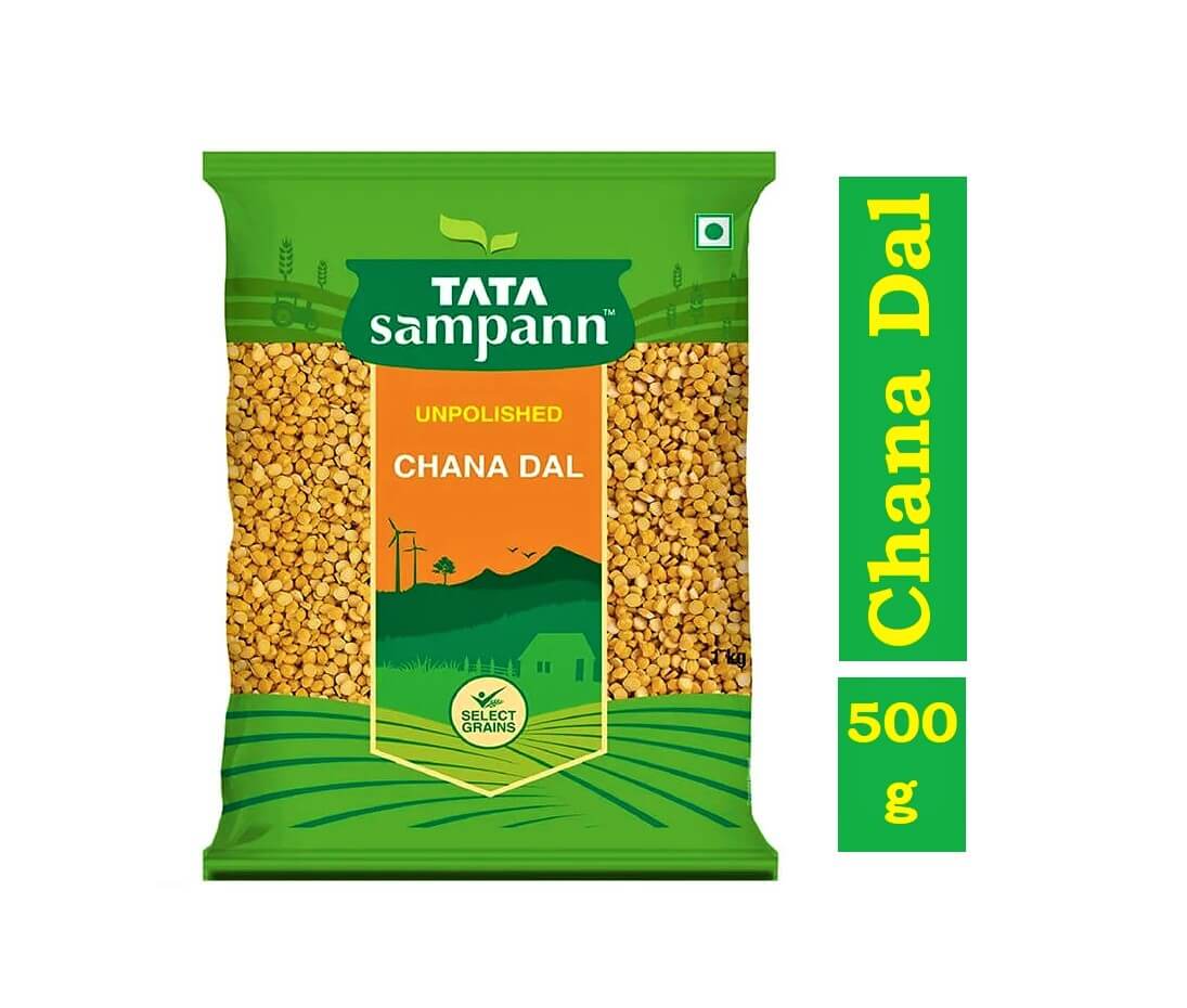 Tata Sampann Chana Dal Unpolished - 500 gram Pack