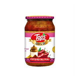 Tops Gold Stuffed Red Chilli Pickle - 375 g Jar