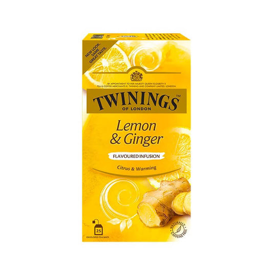 Twinings Lemon & Ginger Tea, 25 Tea Bags