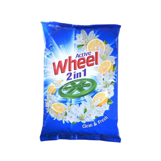 Wheel Active 2 In 1 Detergent Powder - Clean & Fresh - 1 Kg