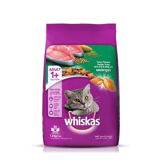 Whiskas Cat Food Adult - Tuna Flavour - 1.2 Kg Pack