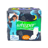 Whisper Bindazzz Night Sanitary Pads - 20 Pads - XXXL Size