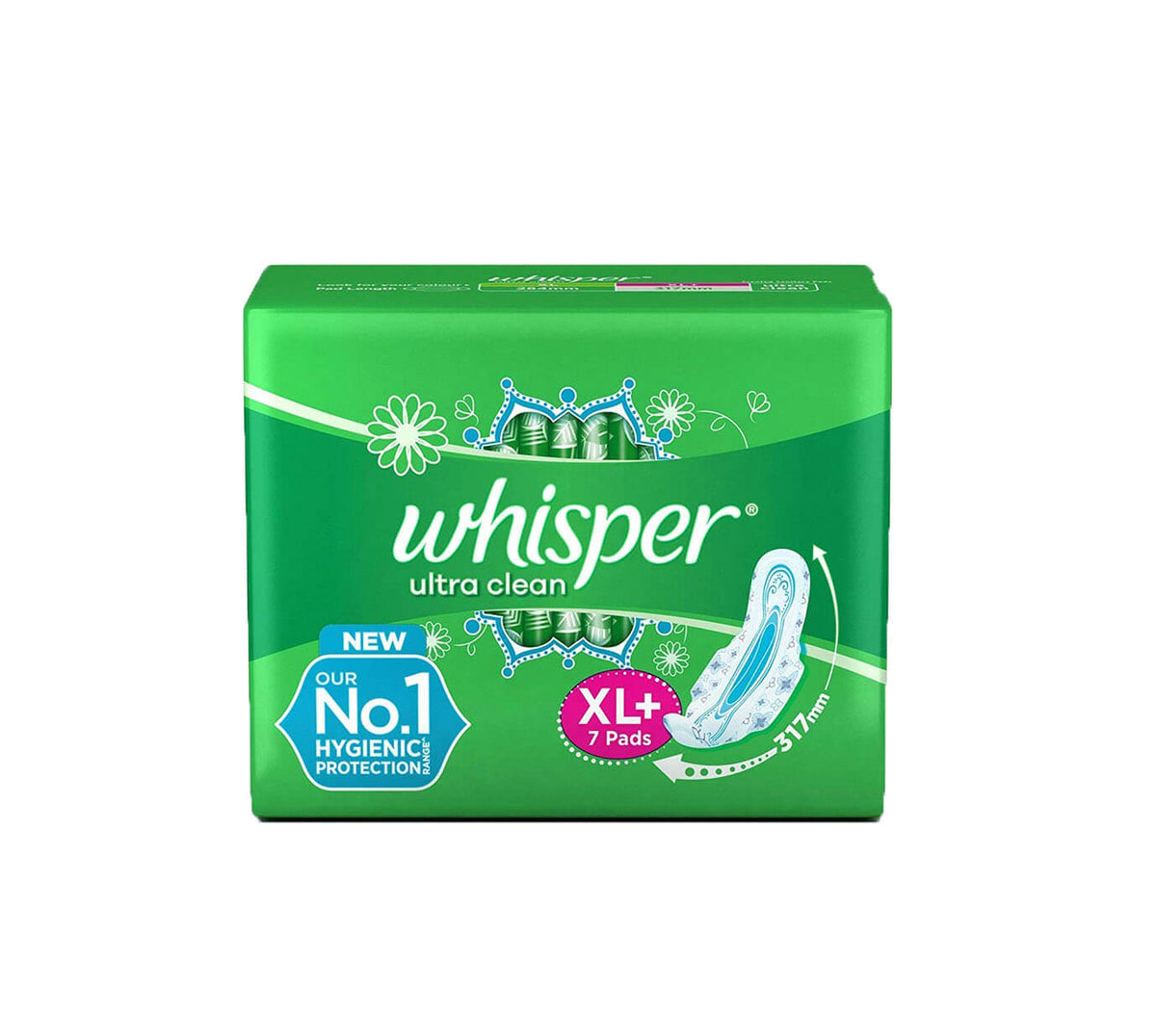 Whisper- Ultra Clean - Extra Large Sanitary Pads - 07 Units pack